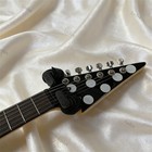 Ledux Black Polka Dot V Electric Guitar Randy Rhoads Stainless Rounded Fret Edge