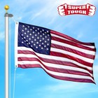 Super Tough 5ft X 8ft American Flag - Heavy Duty Polyester Usa Flag With Embr   