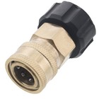 Erie Tools Pressure Washer 3 8  Female Npt To M22 Quick Connect Socket Coupler