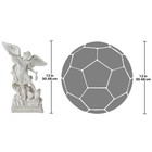 Hand Cast Design Toscano Orig  12   Bonded Marble St Michael Statue New Boxed 