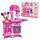 Kids Kitchen Play Set Pretend Cooking Toys Minnie Mouse Toddler Gift Pink