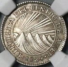 1824-ng Ngc Xf 40 Central American Rep 1 Real Guatemala Silver Coin  24103102c 