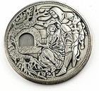 Usa Movable Mechanical Coin Hobo Nickel Morgan Dollar Holy Grail Wandering Remov