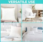 18x18 Throw Pillow Inserts Pack Of 2 White Down Alternative Cushion Filler Stuff