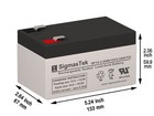 Replacement Battery For Apc Back-ups Es Be350g  12v 3 5ah 