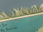 1880s Easter Dove Flowers Victorian Silk Fringed Card Antique