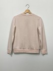 Athleta Girl Crazy Cozy Crewneck Sweatshirt Xl 14 Blush Thumb Holes Pockets Logo