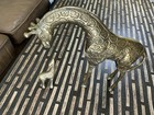 Solid Brass Giraffes Mother And Baby Figures Set Of 2