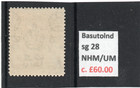 Basutoland Gv1 1938 10s  Olive-green Sg 28 Nhm um