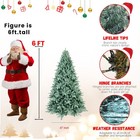6ft Blue Spruce Artificial Christmas Tree Unlit Xmas Tree 1325 Pe pvc Branch Tip