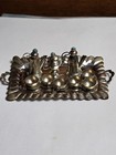 Vintage Mexican Sterling Silver Miniature Doll Dollhouse Tea Set Mexico D f  55