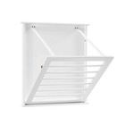 Folding Wall Mounted Drying Rack-white Bq1038