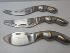  3  Cheese Brigade Stainless Steel Cheese Knives