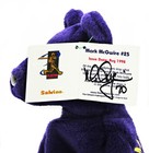 Rare Mark Mcgwire 70 Auto On Tag  25 Beanie Baby In Clear Case - Salvino    366