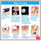 38 Sheets Tattoo Transfer Paper  Stencil Paper For Tattooing  8 1 4  X 11 3 4 