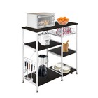 Kitchen Baker s Rack Utility Microwave Oven Stand Storage Cart Workstation Shelf