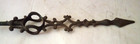 Vtg Antique Cast Iron Weathervane Directional Arrow Lightning Rod 21 5  Af