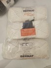 Bernat Softee Chunky Yarn 3 Pack Of 3 Colors  Black  White  Grey 9 Skeins