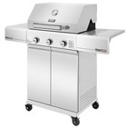 Royal Gourmet Premium Stainless Steel 3-burner Gas Grill  With Side Shelves