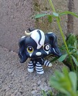 Lps   Littlest Pet Shop Custom Ooak Black And White Magic 8 Ball Dog Art Peice