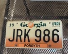 Vintage Georgia Peach Plate Car Tag 90s Hobby Plates Man Cave
