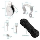 Extension Ladder Rope pulley Kit For Werner Aluminum Fiberglass Ladder Part   Ex
