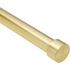 Umbra Cappa 1  Adjustable Curtain Rod 66 To 120 In Brass