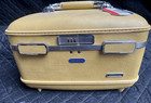 Vintage American Tourister Escort Train Case Yellow W  Combination Lock