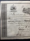1851 B o Railroad Stock Certificate - Benjamin Deford  Signed Thomas Swann