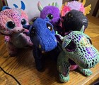 Ty Beanie Boos Plush Beanbag Toys Lot Of  6 Dragons Dinos