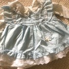 Vintage Mayfair Baby Girl Blue White Flowers Sweet   Pretty Dress Sz 6 9 Mos