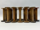 Huge Lot Of 26 Vintage Industrial Wooden Yarn Spools - Approx  8 5  Each