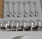 Vintage 900 Silver Chile Andean Condor Eagle Demitasse Spoon Set Of 6 Sf200