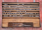 Vintage Metal Letterpress Typeset   Rack With Metal Case- No  789- Incomplete