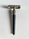 Vintage Gillette Slim Twist Double Edge Safety Razor Blue Handle Usa