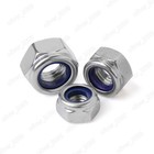 304 Stainless Steel Din985 Nylon Insert Lock Nuts Hex Nylock Nuts 4  6  8  1 4