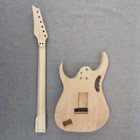 Double Rock Bridge 24fret Diy Electric Guitar Kit Mahogany Body Maple Neck