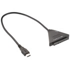 Usb3 1 To 7 15pin Sata 3 0 Adapter Cable 12v Dc For 2 5  3 5  Hdd Hard Disk