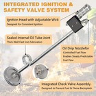 Heavy Duty Drip Torch 15 Gauge Aluminum Double-bottom Canister With Safety Chec