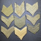 Lot Of X9 Ww1 Wwi Era Military Us Army Rank Chevrons Patches For Uniforms Tunics