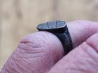 Roman Ancient Silver Very Rare Style Chequered Ring Please      Description La171r