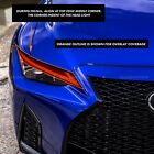 Fits 21-2025 Lexus Is Red Headlight Drl Headlight Tint Decals Overlay Vinyl 350