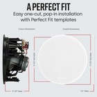 Polk Audio 80 F x-rt Vanishing Series In-ceiling 2-way Speakers - Pair  white 