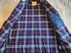 Weatherproof Vintagemen s Blue Puffer Vest Xl Full Zip Stand Collar Lined Casual