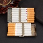 Retro Bronze Metal Cigarette Case Holder Box For King Size Or 20 s Cigarettes
