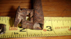 Antique Cast Iron Barrel House jail Key  18th 19th Century Free Ship