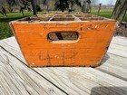 Vess Billion Bubbles 40   s Orange Wooden Soda Crate Case