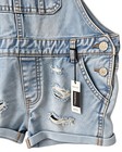 Bluenotes Denim Shortalls Womens Large Light Wash Distressed Ripped Y2k Overalls