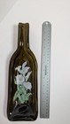 Green Art Glass Decorative Wine Bottle 12   Table Decor 