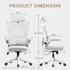Xuegw High-back Ergonomic Mesh Office Chair Flip-up Adjustable Headrest Gaming